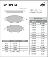 ������� �������� �������� Renault Kangoo KC0/1 01, Nissan Kubistar 03 SP1891A SP1891A ����