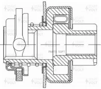 ������ �������� (�������) ��� �/� VAG Passat (88-) 1.8i/Transporter T4 (90-) 2.4D (VCS 1809) VCS1809 ����