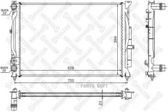 �������� [629 x 399 x 22 mm. ] Skoda Superb I 01-08, AUDI A4 94-01/A6 97-05, VW Passat 96-05 MT 1025288SX ����
