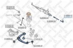 ���������� ������� ������, Peugeot 308/3008/5008 all 07/Citroen Berlingo all 08 5100805SX ����
