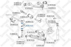 ������ ���� ������������� Toyota 4 Runner #ZN18#/Land Cruiser #J9#/#J100 95 8998116SX ����