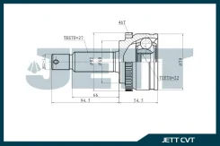 ���� ������� JETT V42-4077 ABS V424077ABS ����