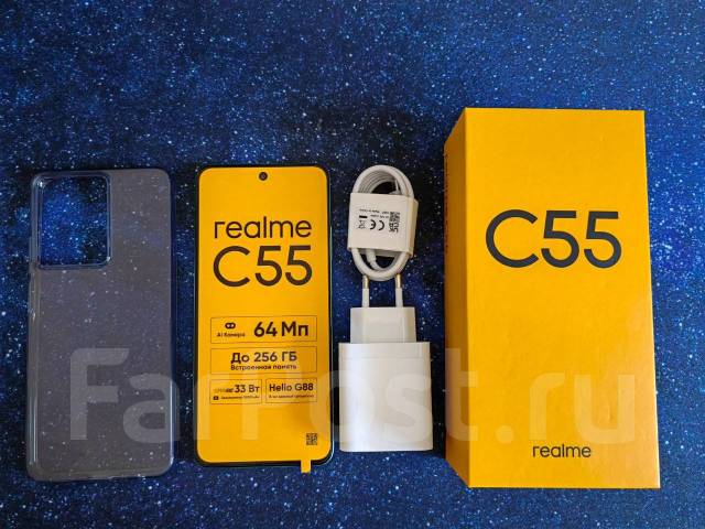 Смартфон Realme C55 8/256Gb, 6.72", новый, в наличии. Цена: 12 000₽ во ...