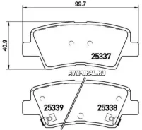 ������� ��������� �������� ������ BAIC Senova X55 01/16- / Dodge Attitude (LA) 09/14- / Dodge ATTI P30067 ����