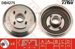 ����. ������� ���. [203x81] 4 ���. FORD Focus 1, �4-16v/1, �6-16v/1, �8-16v/2, �0-16v 10/98-11/04 DB4275 ����