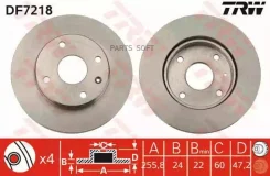����. ���� ���. ����. [256x24] 4 ���. Daewoo/Chevrolet Nubira/Lacetti 1.4/1.6/1.8 7/03- DF7218 ����