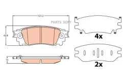 ������� �������� ���. Lexus NX200/NX300 14 GDB4459 GDB4459 ����