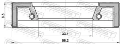 ������� ������� 33.1X58.2X8.5X8.5 Febest 95FAS35580909X 95FAS35580909X ����