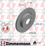 ���� ����. �����. �������. �[290x13mm/5���. �] COAT Z Nissan Qashqai 13-, Renault Kadjar 15- 200253520 ����