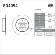 ���� ���������, ������ Sangsin Brake SD4094 SD4094 ����