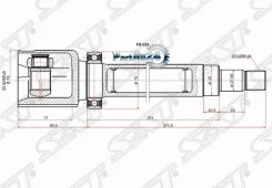 ���� (�������/ ������/ �����) Ford Focus 04-11 / C-MAX 03-10 SAT FD-624, ������ �������� FD624 ����
