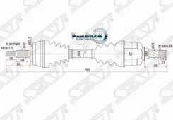 ������ � ����� Renault Duster 10-21 / Kaptur 16-20 (�������/ �����) SAT RN-5-9008, ����� �������� RN59008 ����