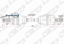������ � ����� Renault Fluence 09-17 / Megane 08-14 (�������/ �����) SAT RN-5-9012, ����� �������� RN59012 ����