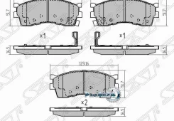 ������� ��������� (�������) Kia Rio 00-02 / Spectra 00-11 SAT ST-0K2N13328Z, �������� ST0K2N13328Z ����