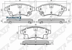 ������� ��������� (�������) Chevrolet Aveo 02- / Cruze 09-15 SAT ST-13301207, �������� ST13301207 ����