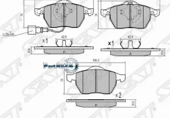 ������� ��������� (�������) Audi A3 96-03 / A6 97-08 SAT ST-1J0698151M, �������� ST1J0698151M ����