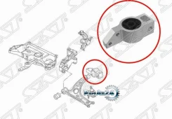 ����������� ������ Audi A3 03-13 / Skoda Octavia 04-13 (�����/ �����) SAT ST-1K0199231J, ����� ������ ST1K0199231J ����