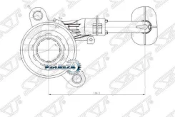 �������� ����� ��������� Renault Logan 14-18 / Nissan Almera 00-19 SAT ST-30620-00Q0J ST3062000Q0J ����