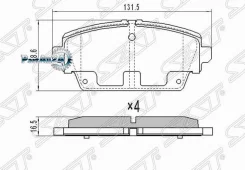 ������� ��������� (�������) Nissan Almera 95-00 / Primera 01-08 SAT ST-41060-AV126, �������� ST41060AV126 ����