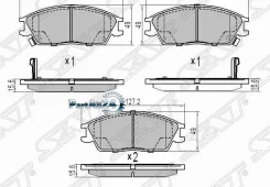 ������� ��������� (�������) Hyundai Elantra 90-93 / Accent 94-17 SAT ST-58101-1CA00, �������� ST581011CA00 ����