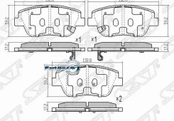 ������� ��������� (�������) Hyundai Sonata 09-19 / Kia Optima 10-16 SAT ST-58101-3QA50, �������� ST581013QA50 ����