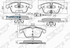 ������� ��������� (�������) Audi A3 03-13 / Q3 11-19 SAT ST-5N0698151, �������� ST5N0698151 ����
