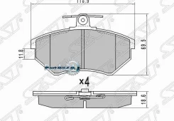 ������� ��������� (�������) Audi A4 00-06 / Volkswagen Golf 87-99 SAT ST-8D0698151L, �������� ST8D0698151L ����