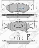 ������� ��������� (�������/ ��� ABS) Chevrolet Cobalt 13- / Ravon R4 16-20 SAT ST-94748947, �������� ST94748947 ����