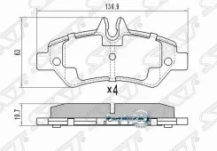 ������� ��������� (�����) Mercedes-Benz Sprinter 06-18 / Volkswagen Crafter 06-16 SAT ST-A0044206920, ������ STA0044206920 ����