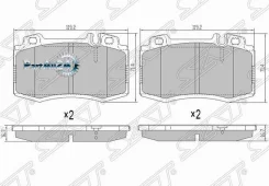������� ��������� (�������) Mercedes-Benz C-Class 00-08 / E-Class 02-09 SAT ST-A1634201020, �������� STA1634201020 ����