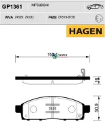 ������� ���������, �������� Mitsubishi L200 IV (2005- ), Nissan NV 200 (2009-2010) Sangsin Brake GP1361 GP1361 ����