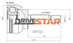 ���� ������� lancer ix 2003-2010 Drivestar ���. Ocjmi0004F OCJMI0004F ����