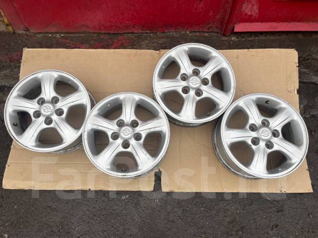 Диски литые Nissan, 15", 1 шт, 5x114.3, 7,00 кг. 67,0 мм. 4 шт, б/у, в ...