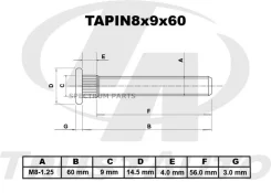 ������� ����� ������������ (TA); Tapin8x9x60 Trustauto Tapin8X9X60 TAPIN8X9X60 ����
