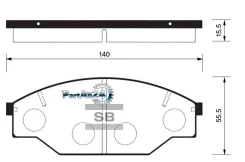 ������� ��������� Toyota Hiace 1.8-2.4D 83-89 �������� Sangsin Brake SP1121 SP1121 ����