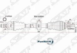 ������ � ����� LADA Largus 12-21 / Nissan Almera 12-19 (�������/ ������) SAT RN-5-9004, ������ �������� RN59004 ����