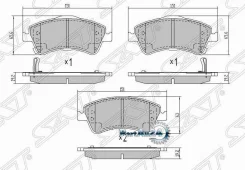 ������� ��������� (�������) Toyota Avensis (T270) 08-18 / Corolla 06-13 SAT ST-04465-02280, �������� ST0446502280 ����