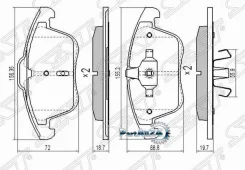 ������� ��������� (�������) Ford Mondeo 07-15 / Volvo S60 10-18 SAT ST-1566232, �������� ST1566232 ����