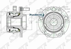 ��������� ���� Nissan Murano 07-16 / Teana 08-20 (ABS/ ������=�����/ �������) SAT ST-40202-JP11A, �����/������ �������� ST40202JP11A ����
