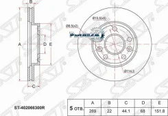 ���� ��������� (�����) Nissan Terrano 14-22 / Renault Duster 10-21 SAT ST-402066300R ST402066300R ����
