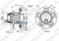 ��������� ���� Toyota Allion (T240) 01-07 / Avensis 00-08 (ABS/ ������=�����/ �����) SAT ST-42450-63011, �����/������ ������ ST4245063011 ����