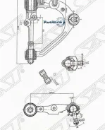 ����� �������� Toyota Hiace 04-20 / Regius Ace 04-20 (������/ �������/ ������) SAT ST-48066-29215, ������ �������� ST4806629215 ����