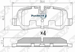 ������� ��������� (�����) Land Rover Discovery 04-17 / Range Rover 02-12 SAT ST-LR019627, ������ STLR019627 ����