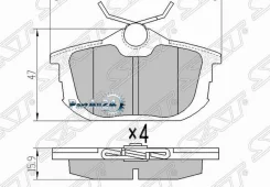 ������� ��������� (�����) Mitsubishi Carisma 95-04 / Colt 02-12 SAT ST-MZ690345, ������ STMZ690345 ����