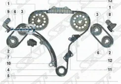 �������� ������ ���� ��� Nissan Pathfinder 95-04 / Terrano 95-02 VQ20DE; VQ25DE; VQ30DE SAT TK-NS308-A TKNS308A ����