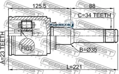���� Chevrolet Cruze/OPEL Astra J 09- ����. ���. Febest 1811Asjlh 1811ASJLH ����