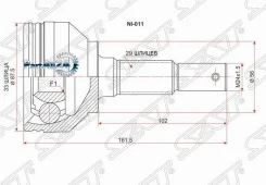 ���� (�������/ �����) Nissan Qashqai 06-13 / Qashqai+2 08-14 SAT NI-011, �������� NI011 ����