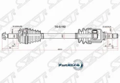������ � ����� Toyota Corolla (E150) 06-13 / Auris 06-12 (�������/ �����) SAT TO-5-152, ����� �������� TO5152 ����