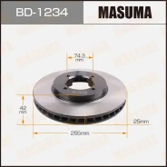 ���� ��������� Masuma, front Toyota Townac� (�������� 2��) BD-1234 43512-0B030 ����