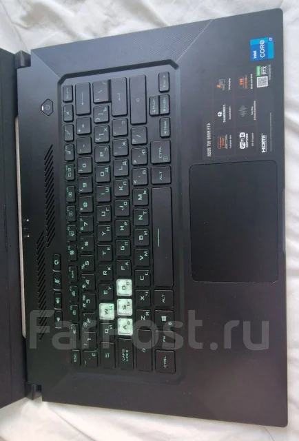 Asus TUF Dash F15. 15.6", ��� 16 ��, ���� 512���, WiFi: 1, Bluetooth: 1, ����������� �� 4��. ����